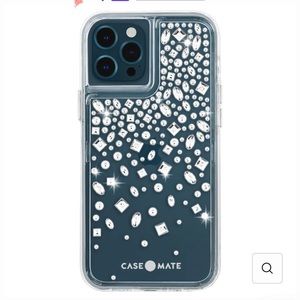 Case-mate i-phone 12pro max cover with rhinestones